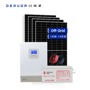 厂家直销离网发电家庭农场用太阳能系统3kw 5kw 6kw 8kw 10kw带电池电源组