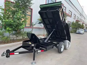 Factory Customized Hot Sale Hydraulic Dump Farm Trailer Silver Welding ISO Trailer Superior Products For Sales