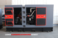 Hastane Yedek Güç Çözümü için 1/3 Fazlı Otomatik Çalıştırmalı En İyi Fiyatlı Endüstriyel Cummins 120kw/kva 150kVA Dizel Jeneratör Seti
