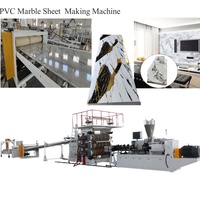Ligne de production de panneaux en PVC UV effet marbre 400-600 kg/h, haute brillance, certifiée CE, clé en main