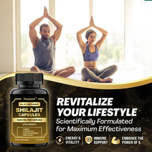 Оптовая продажа Rosebest: Капсулы 8-в-1 с чистым органическим ашвагандхой и шиладжитом, экстракт трав, премиум качество, под собственной торговой маркой - Product Image 3