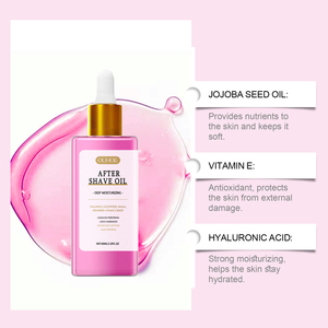 Huile après-rasage douce fraise vanille pour <span class=keywords><strong>femme</strong></span>, marque privée OEM, pour apaiser et hydrater, sérum de rasage pour prévenir les poils incarnés - Product Image 2