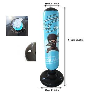 TEMU Novedad Transfronteriza: Columna de Equilibrio Inflable de PVC para Boxeo, para Jóvenes (7-14 Años), 1.45 Metros, Rellenable con Agua - Product Image 6