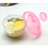 Boîte de rangement pour lait en poudre à 3 compartiments, distributeur de poudre rotatif, conteneur pour aliments pour bébés, vente en gros OEM