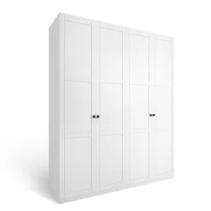 Moderne minimalist ische Kleider schrank Schlafzimmer Kleider schränke 4 Türen begehbarer Kleider schrank Lagerung