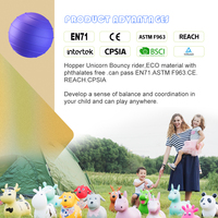 Vente en gros PVC & Plastique Animal Hopper Bounce Gonflable Cerf Jouet de sport de plein air pour enfants de 2 ans