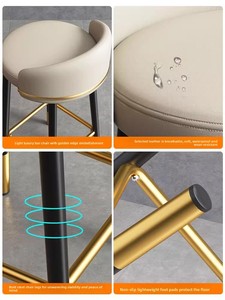 Modern Wrought Iron Swivel <b>Bar</b> <b>Stool</b> for Home & Commercial Use Simple Design <b>Bar</b> Chair - Product Image 4