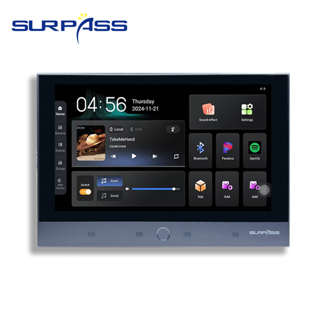 PW7830  7 Inch 8*30W Smart Home Amplifier Multi-Room Stereo Background Music System with Wifi  In-Wall 30W Output Power