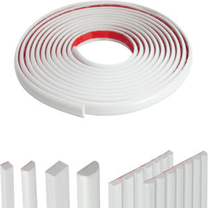 Moldura de ajuste de pared autoadhesiva Flexible Peel and Stick para paredes de borde de azulejo contra salpicaduras bordes Ventana de celosía decoración de pared - Product Image 2