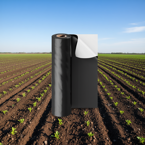 Rollo de Lámina de Plástico Resistente de 10 Mil, 10' X 65', Negro y Blanco, para Cubiertas Agrícolas - Product Image 2