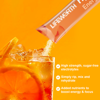Lifeworth Electrolyte Powder Sugar Free Hydration Drink Mix Himalayan Pink Salt Magnesium Potassium Chloride Energy-Boosting 30