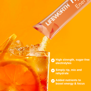 ผงอิเล็กโทรไลต์ไลฟ์เวิร์ธ ปราศจากน้ำตาล ผสมเกลือหิมาลายัน แมกนีเซียม โพแทสเซียม คลอไรด์ เพิ่มพลังงาน 30 - Product Image 3