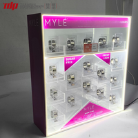 Présentoirs en acrylique personnalisés pour magasins de tabac TDP, présentoirs de comptoir avec éclairage LED RVB, vitrine pour tabac et snus