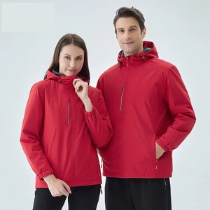 Chaqueta impermeable suave de poliéster con logotipo bordado y cremallera completa para hombre, uniforme corporativo de equipo, chaqueta Softshell para mujer - Product Image 5