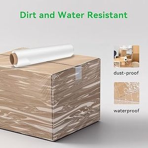 Film étirable HDPE Huamaohengchun 18 pouces, rouleau de 1500 pieds, 80 gauge, transparent, qualité industrielle, qualité alimentaire, film rétractable pour palettes - Product Image 4