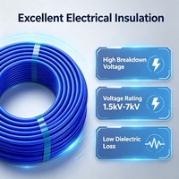 Gaine en fibre de verre 2751, revêtement en caoutchouc silicone, classe H, 1,5-7KV, tube isolant haute tension résistant à la chaleur, bobine d'inductance