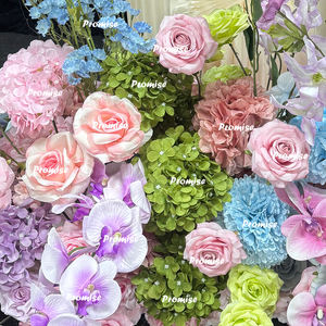 Janji Trusses lengkungan pernikahan bayi merah muda dan biru bayi pengungkapan jenis kelamin upacara taplak bunga buatan - Product Image 4