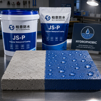 Enduit d'étanchéité bicomposant à base de ciment polymère JS-P, lot de 50 kg pour la construction commerciale