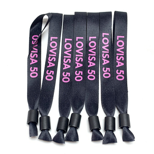 Bracelet de <span class=keywords><strong>concert</strong></span> jetable Lisa <span class=keywords><strong>Concert</strong></span> 2026, bracelet en tissu personnalisé, bracelet de festival de musique, bracelets recyclés, billet - Product Image 4