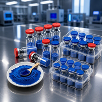 Poudre de Tripeptide-1 de Cuivre GHK-Cu de Haute Pureté CAS 89030955 Formule Moléculaire C14H21CuN6O6 Matière Première de Qualité Cosmétique