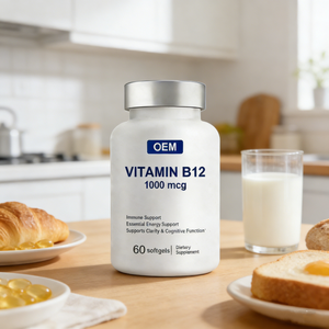 Penjualan Langsung Produsen OEM Produk Laris Vitamin <span class=keywords><strong>B12</strong></span> Kapsul Lunak <span class=keywords><strong>1000</strong></span> Mcg Suplemen Makanan Merek Sendiri - Product Image 3