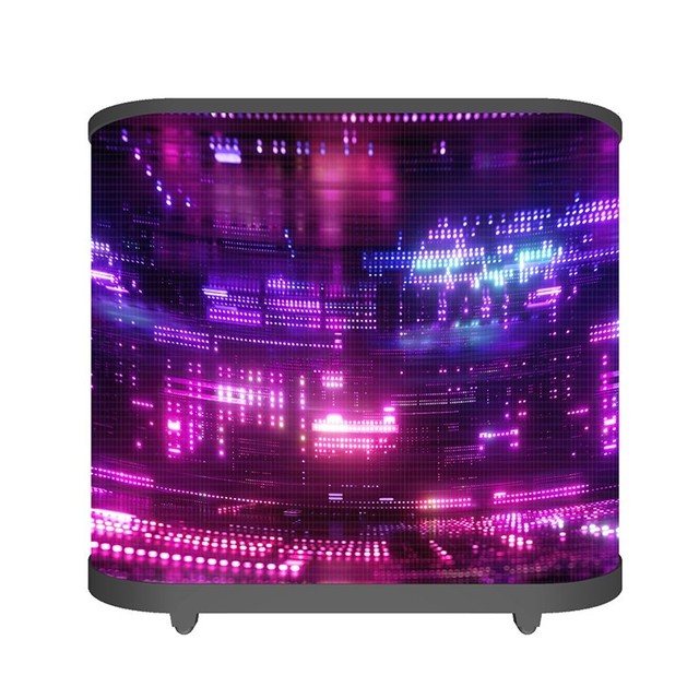 Custom Colors Curved Led DJ Booth Full Color LED Display Festival DJ Booth with Electronic Music