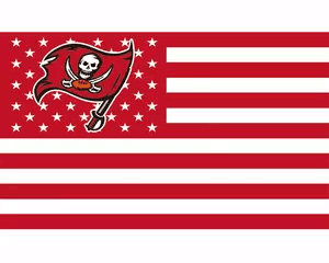 Bandiera Personalizzata all'Ingrosso 3x5ft Monofacciale con Occhielli, Bandiera dei Tampa Bay Buccaneers - Product Image 4