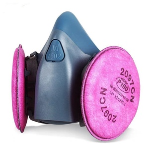Respirador de máscara de gas 7502 <span class=keywords><strong>con</strong></span> filtros dobles 2097 <span class=keywords><strong>Filtro</strong></span> de máscara de media máscara <span class=keywords><strong>Filtro</strong></span> de máscara de protección de soldadura - Product Image 3
