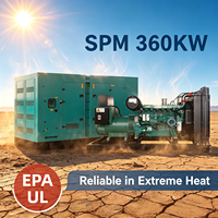 Groupe électrogène diesel de secours SPM 360 kW 450 kVA 60 Hz 480 V triphasé silencieux pour l'Amérique du Nord