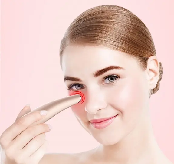 FCC CE ROHS beauté Massage outil électrique ODM OEM LED thérapie par la lumière rouge masseur des yeux baguette