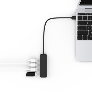 ฮับ USB 2.0 4 พอร์ต ความเร็ว 5Gbps แท่นวางอุปกรณ์ 4-in-1 อะแดปเตอร์ USB C ใช้งานร่วมกับ <span class=keywords><strong>Mac</strong></span> Pro Air อุปกรณ์ Type C พร้อมส่ง - Product Image 6