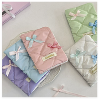 Dompet Tempat Kartu Tas Penyimpanan Passport Perjalanan Fashion Bahan PU Bordir Bintang Multifungsi