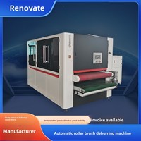 Machine de débavurage automatique à rouleaux abrasifs avec moteur pour le chanfreinage/le ponçage des surfaces métalliques - Chine