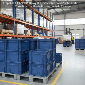 Etap R-KLT 4329 VDA Heavy Duty Stackable Solid Plastic <b>Storage</b> <b>Crate</b> Industrial Grade Box for Logistic <b>Storage</b> - Product Image 3