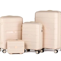 Offre Spéciale – Ensemble de 3 Valises Légères en PP Imperméable avec Roues Universelles en Polyester, Logo Personnalisable, Unisexe, pour Voyages d'Affaires