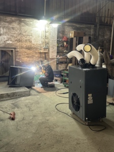 Refroidisseur <span class=keywords><strong>mobile</strong></span> industriel 2HP 220V, <span class=keywords><strong>climatiseur</strong></span> portable pour atelier de soudage, usine, poste de travail, refroidissement - Product Image 5