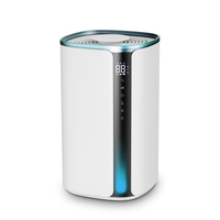 Humidificateur ultrasonique à remplissage par le haut, grande capacité 4,5 L, brume froide et chaude, avec hygromètre