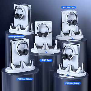 Mới cho ps5 mỏng làm mát đứng đa chức năng cho Playstation 5 Giao diện điều khiển bao gồm phím điều khiển sạc Dock cho các phụ kiện - Product Image 5
