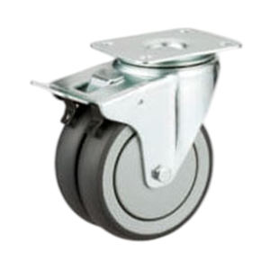 New Arrival 100Mm/125Mm Superior Quality Industrial Tpr + Pp Ball Bearing <b>Caster</b> <b>Wheel</b> 220kg/240kg Load Capacity - Product Image 5