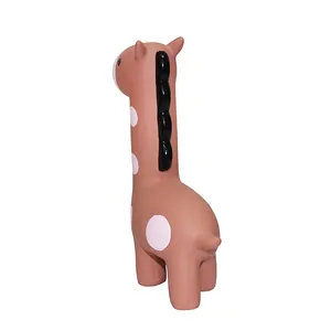 Thinkerpet Shenzhen Pet Supplies Dropshipping Giraffe Puppy Latex Chew Soft Dog Squeaky Toy