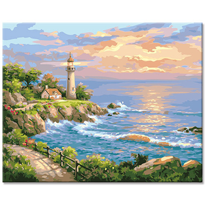 Peinture à l'huile paysagère faite à la main XIXI, impression numérique sur toile, style paysage, rectangulaire/carré - Product Image 1