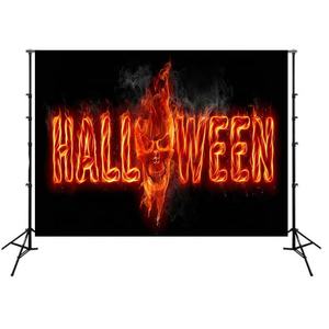 Halloween citrouille lanterne lune arbre squelette crâne forêt bébé toile de fond photographie fond Photo Studio Photophone - Product Image 3