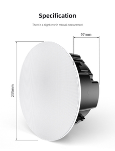 Altavoz de <span class=keywords><strong>Techo</strong></span> Profesional Inalámbrico WIFI BT de 6.5 Pulgadas con Amplificador, Altavoz de <span class=keywords><strong>Techo</strong></span> para Cine en Casa - Product Image 6