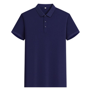 Polo Shirt Short Sleeve Solid Color Cotton Men Women Daily Wear Work Uniform Custom Logo Printing - Product Image 4