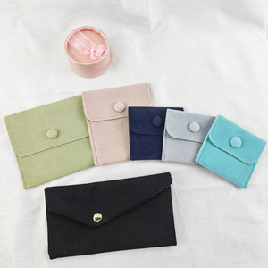 Most Popular Microfiber Jewelry Pouch Custom Made Suede Velvet Jewelry Packaging Pouch Bag with logo for Jewelry - Product Image 5
