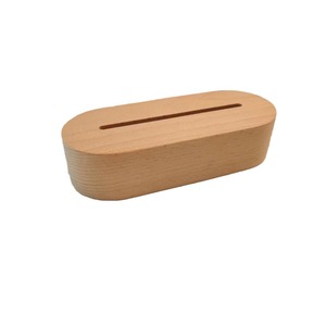 Base De Madeira Oval 7 Cores Mudar Cabo Usb para Personalizado Levitating Banco Acrílico Lâmpada Luz Presente - Product Image 3