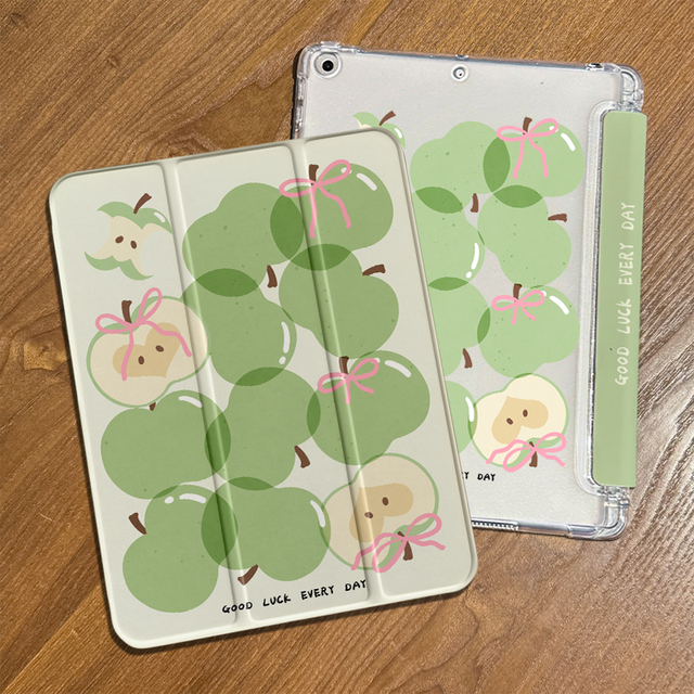 Customizable Three-Fold Acrylic Protective Case for iPad Painted Patterns Tablet Covers & Cases