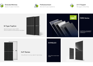 Paneles Solares Monocristalinos para el Hogar, Disponibles en Almacén de la UE, Alemania, Paneles Solares Totalmente Negros de 450w con Marco Negro, Módulo Fotovoltaico STM460-480-54M-T8N EU Wa - Product Image 1