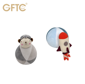 0-12 mesi di attività del bambino palla giocattolo peluche morbido animale di peluche con sonaglio pieno di cotone PP Super morbido peluche lavato Technics - Product Image 6