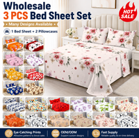 Parures de Draps Plats Jumeaux Colorées Taille King en Coton Doux Ensemble de Literie Drap de Dubaï Draps Textiles de Yiwu